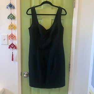 NWT Diane Von Furstenberg Black Mini Dress sz 14